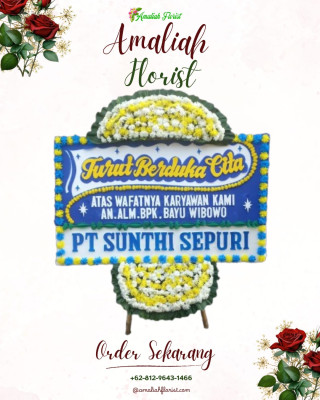 Papan Bunga Duka di Aranio