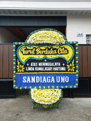 Papan Bunga Duka di Aranio